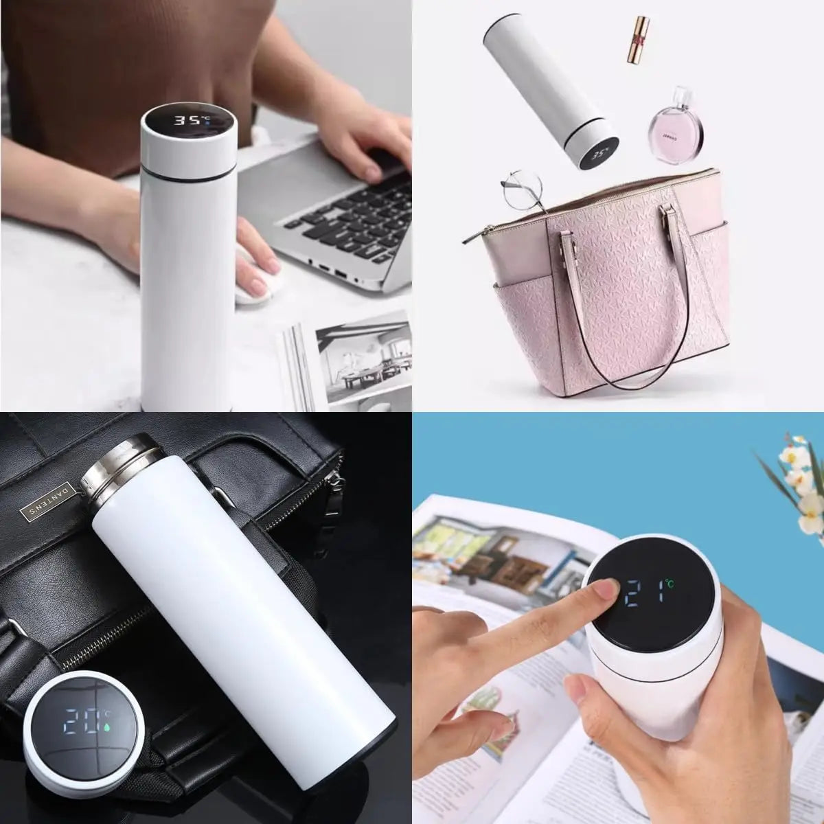 Termo Inteligente con Pantalla LED